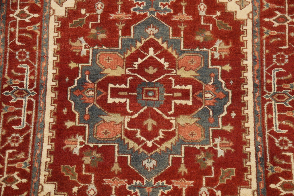 Geometric Heriz Oriental Area Rug 4x6