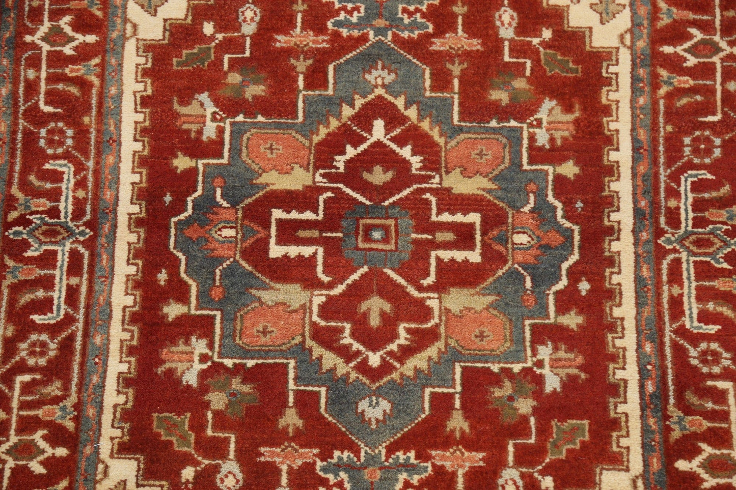 Geometric Heriz Oriental Area Rug 4x6