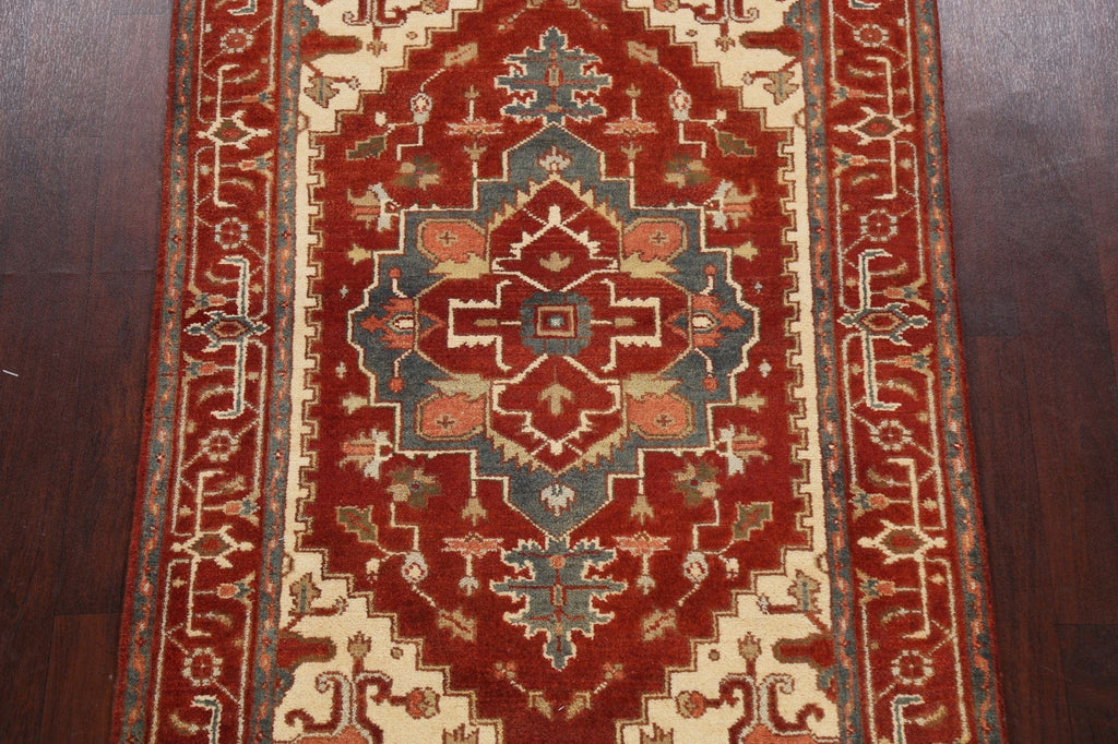 Geometric Heriz Oriental Area Rug 4x6