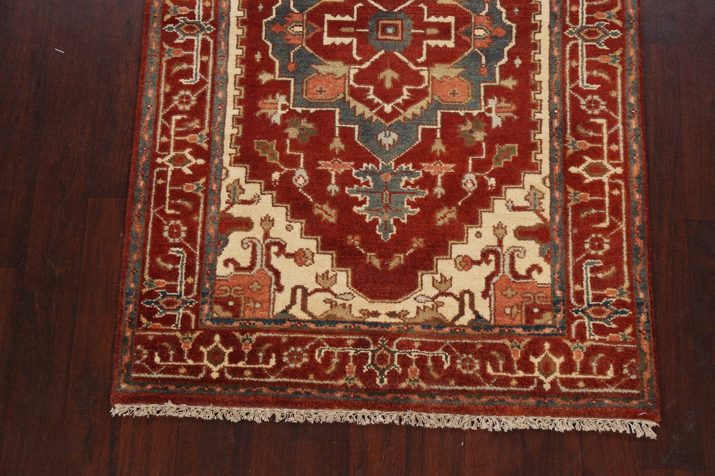 Geometric Heriz Oriental Area Rug 4x6