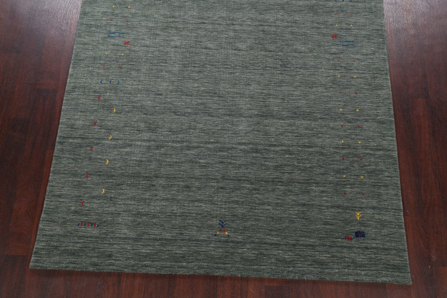 Green Gabbeh Oriental Area Rug 6x10