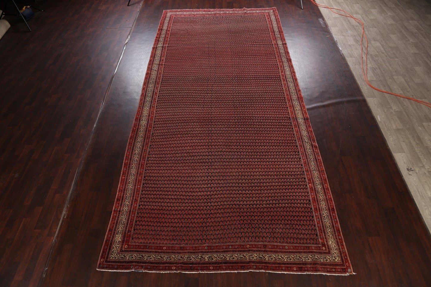 Pre-1900 Antique Malayer Vegetable Dye Persian Area Rug 8x17