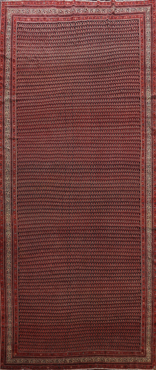 Pre-1900 Antique Malayer Vegetable Dye Persian Area Rug 8x17