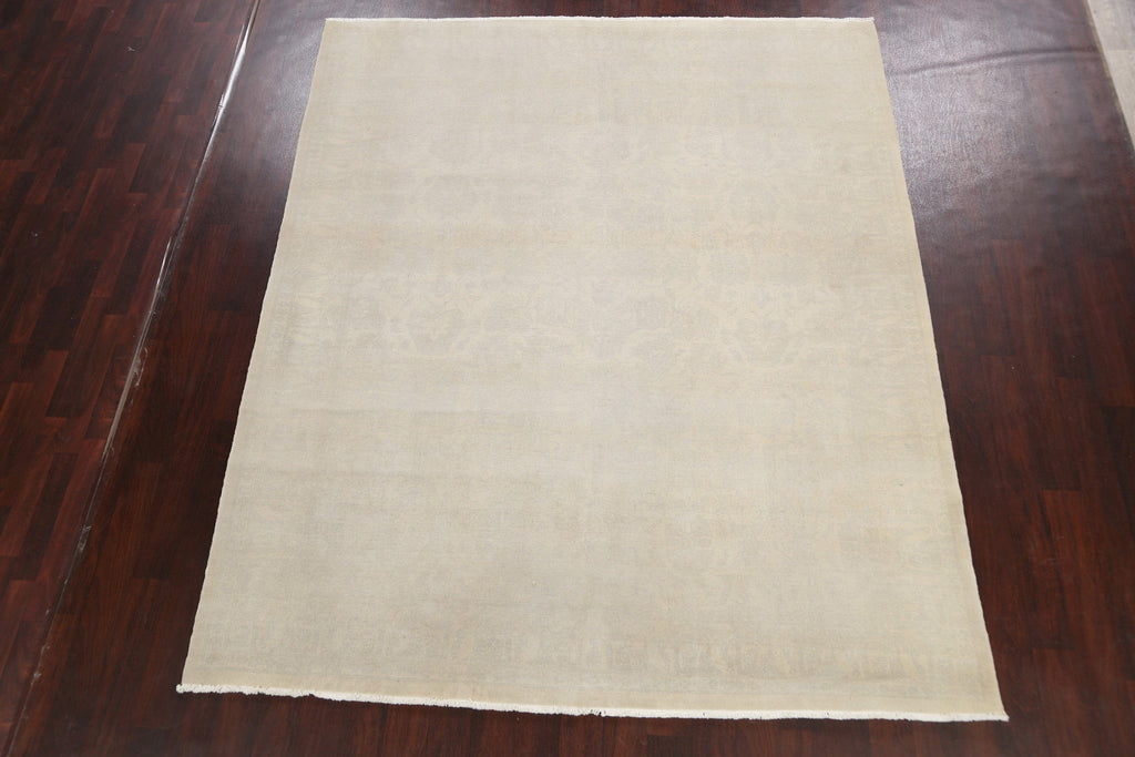 Muted Distressed Oushak Egyptian Area Rug 8x10