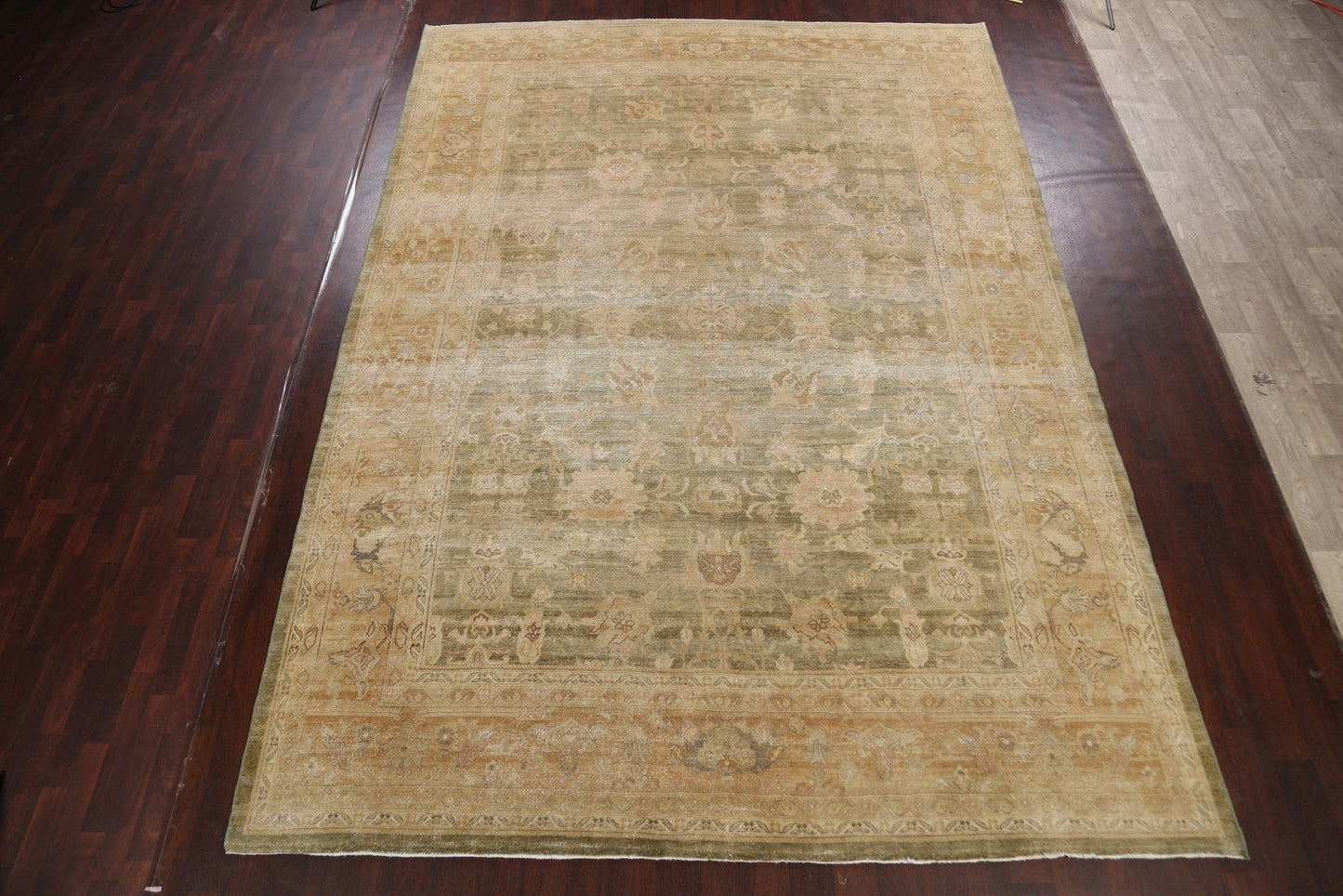 Antique Vegetable Dye Oushak Oriental Area Rug 10x14