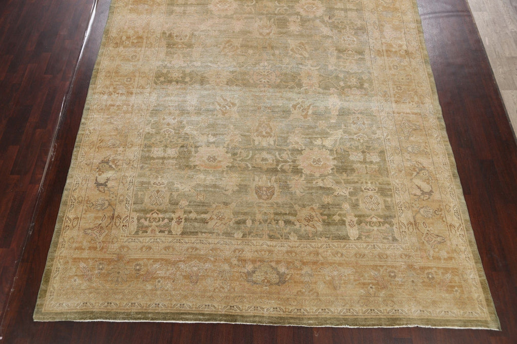 Antique Vegetable Dye Oushak Oriental Area Rug 10x14