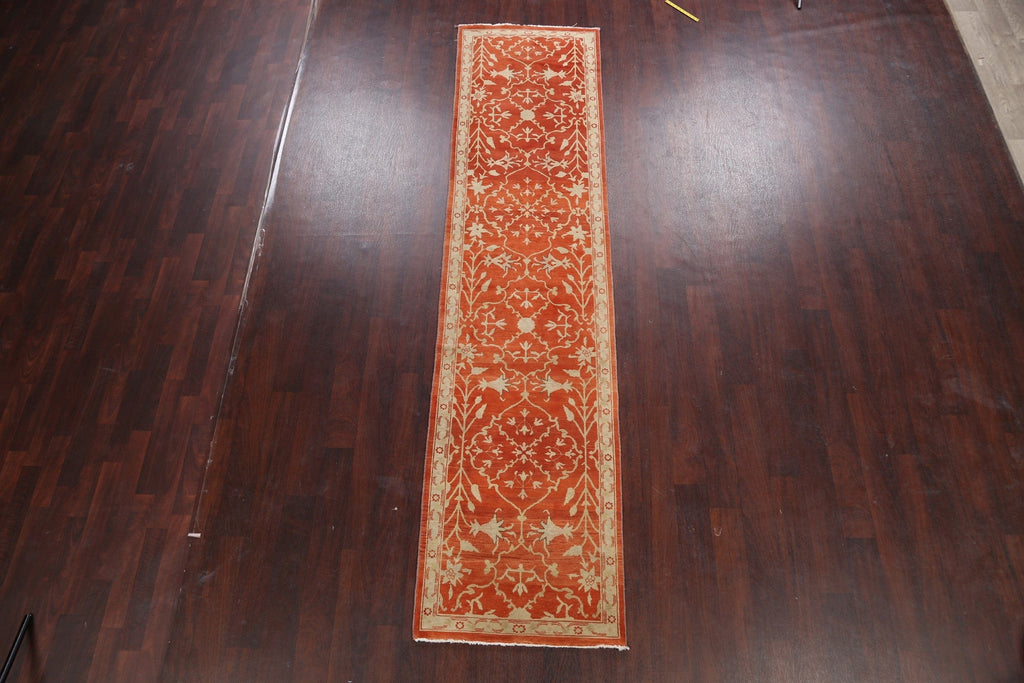 Egyptian Oushak Oriental Runner Rug 3x11