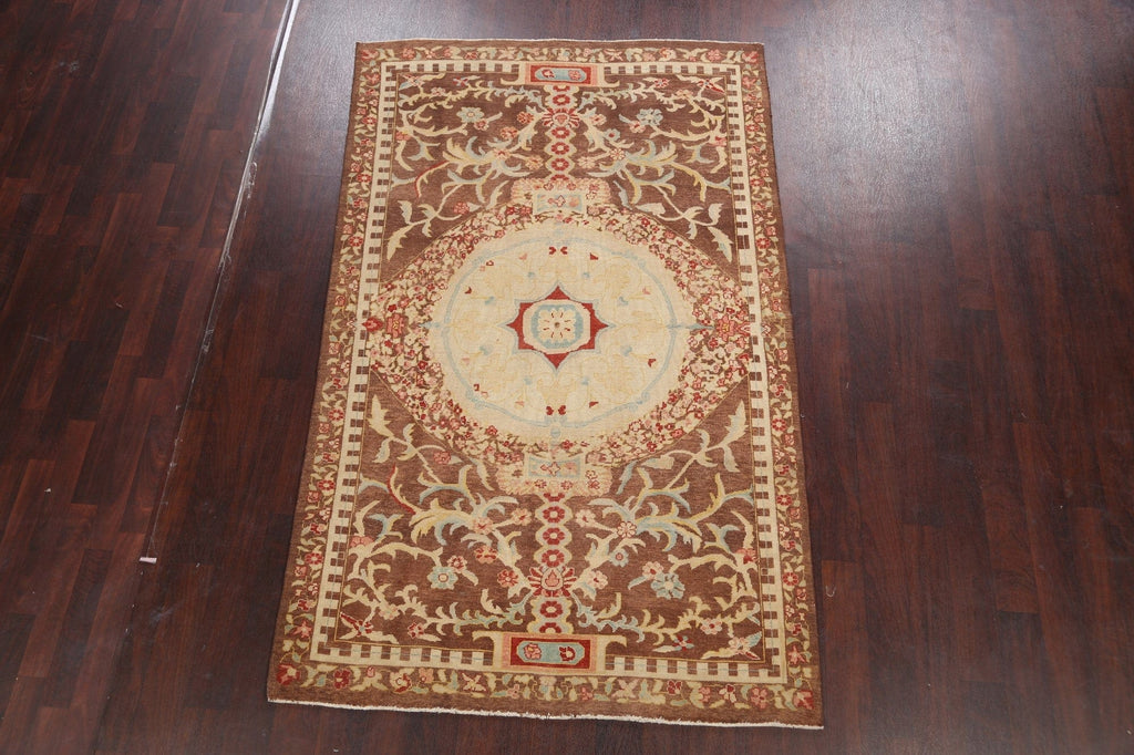 Floral Oushak Egyptian Area Rug 5x8