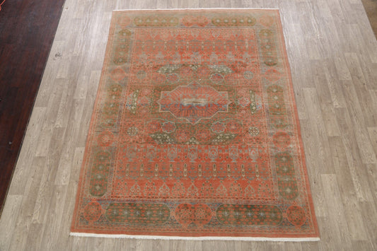 Egyptian Oushak Vegetable Dye Oriental Area Rug 7x9