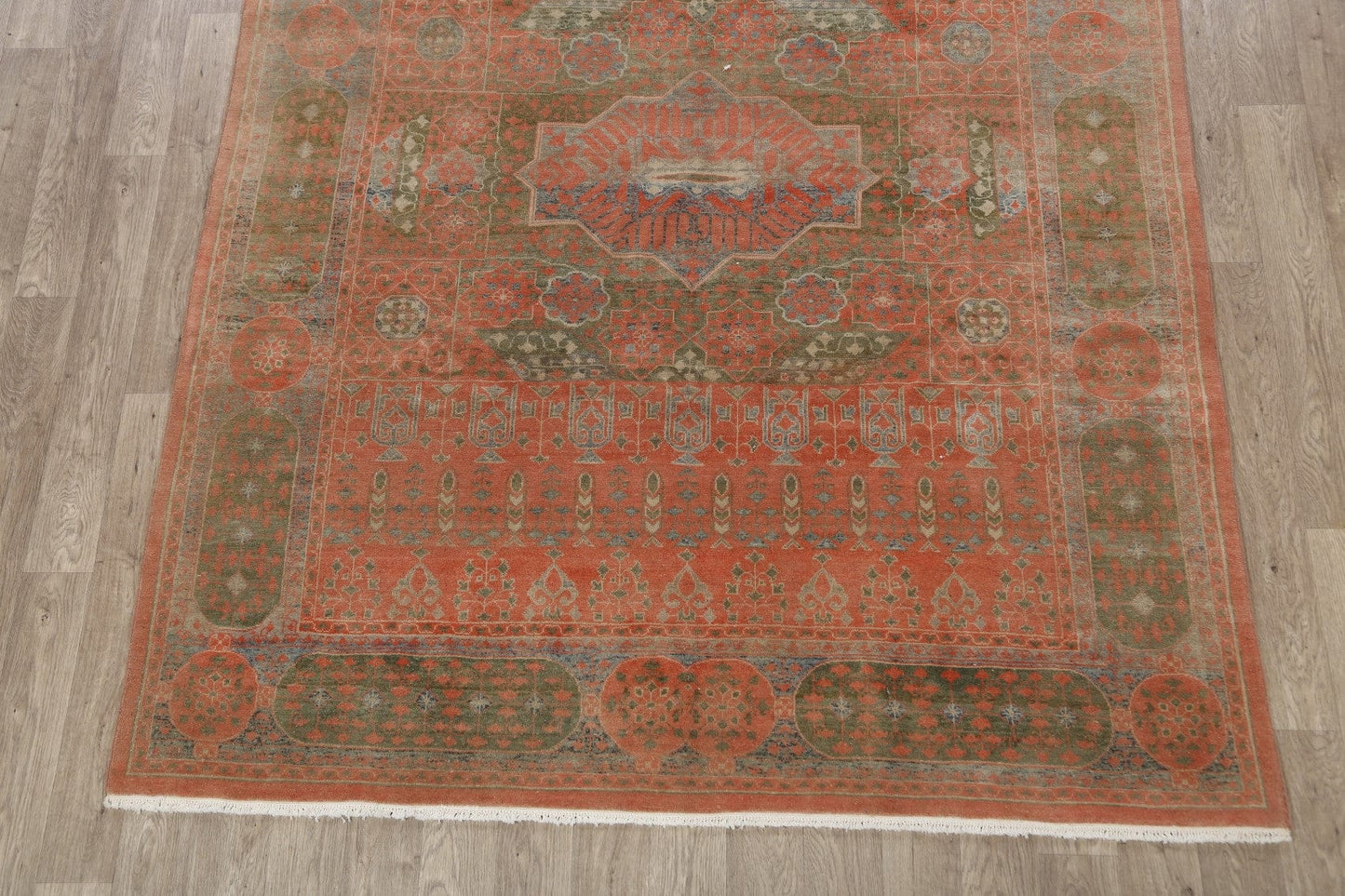 Egyptian Oushak Vegetable Dye Oriental Area Rug 7x9