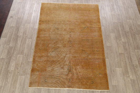 Muted Distressed Oushak Oriental Area Rug 6x9