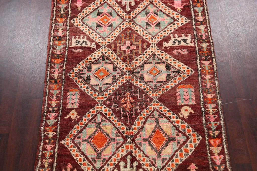 Tribal Moroccan Oriental Area Rug 5x11