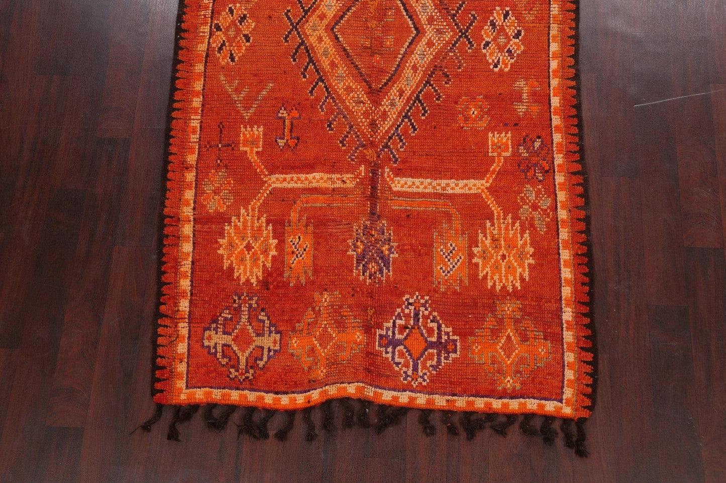 Antique Moroccan Vegetable Dye Oriental Area Rug 5x10