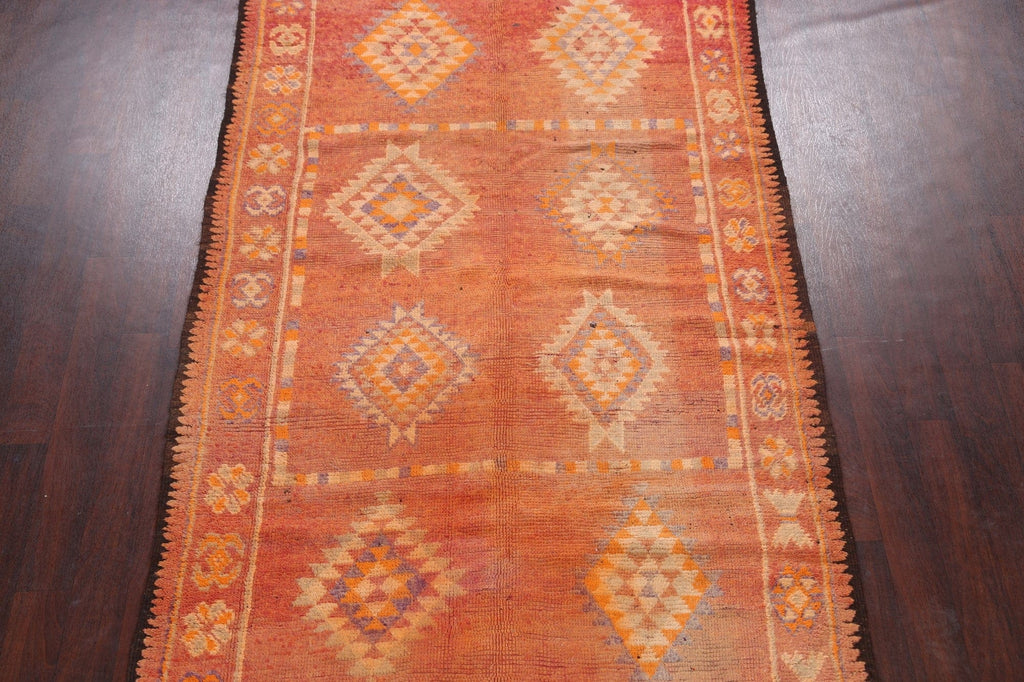 Antique Moroccan Oriental Runner Rug 5x12