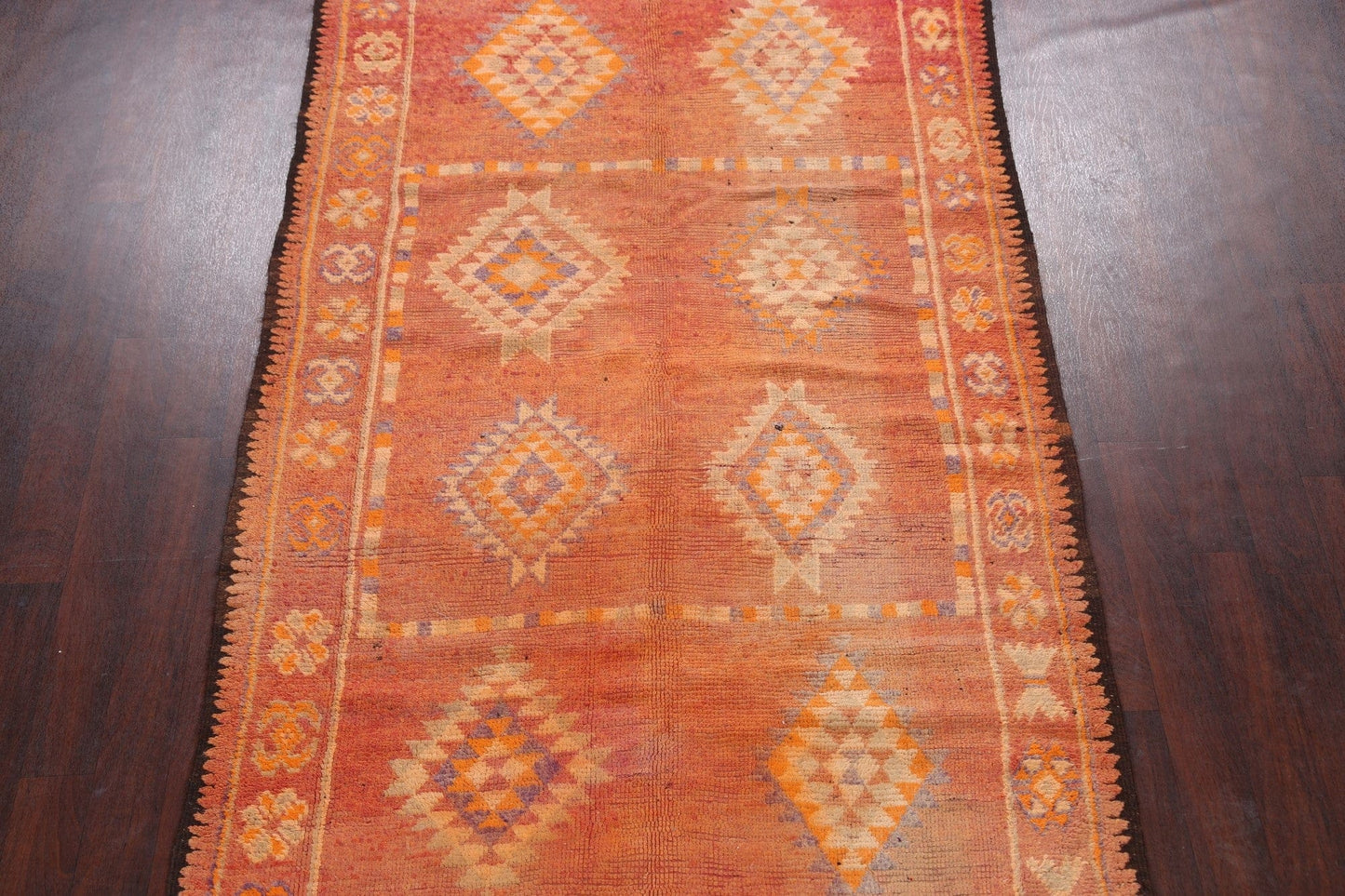 Antique Moroccan Oriental Runner Rug 5x12