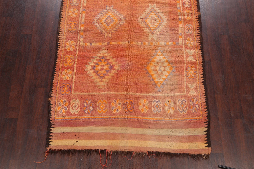 Antique Moroccan Oriental Runner Rug 5x12