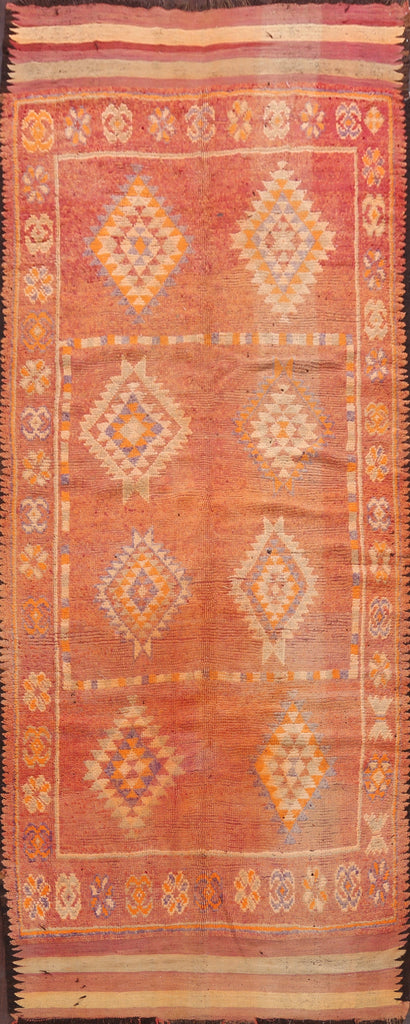 Antique Moroccan Oriental Runner Rug 5x12