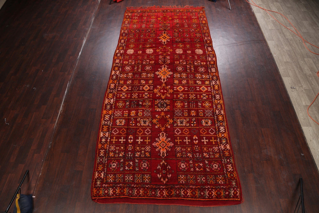 Geometric Moroccan Oriental Runner Rug 6x14