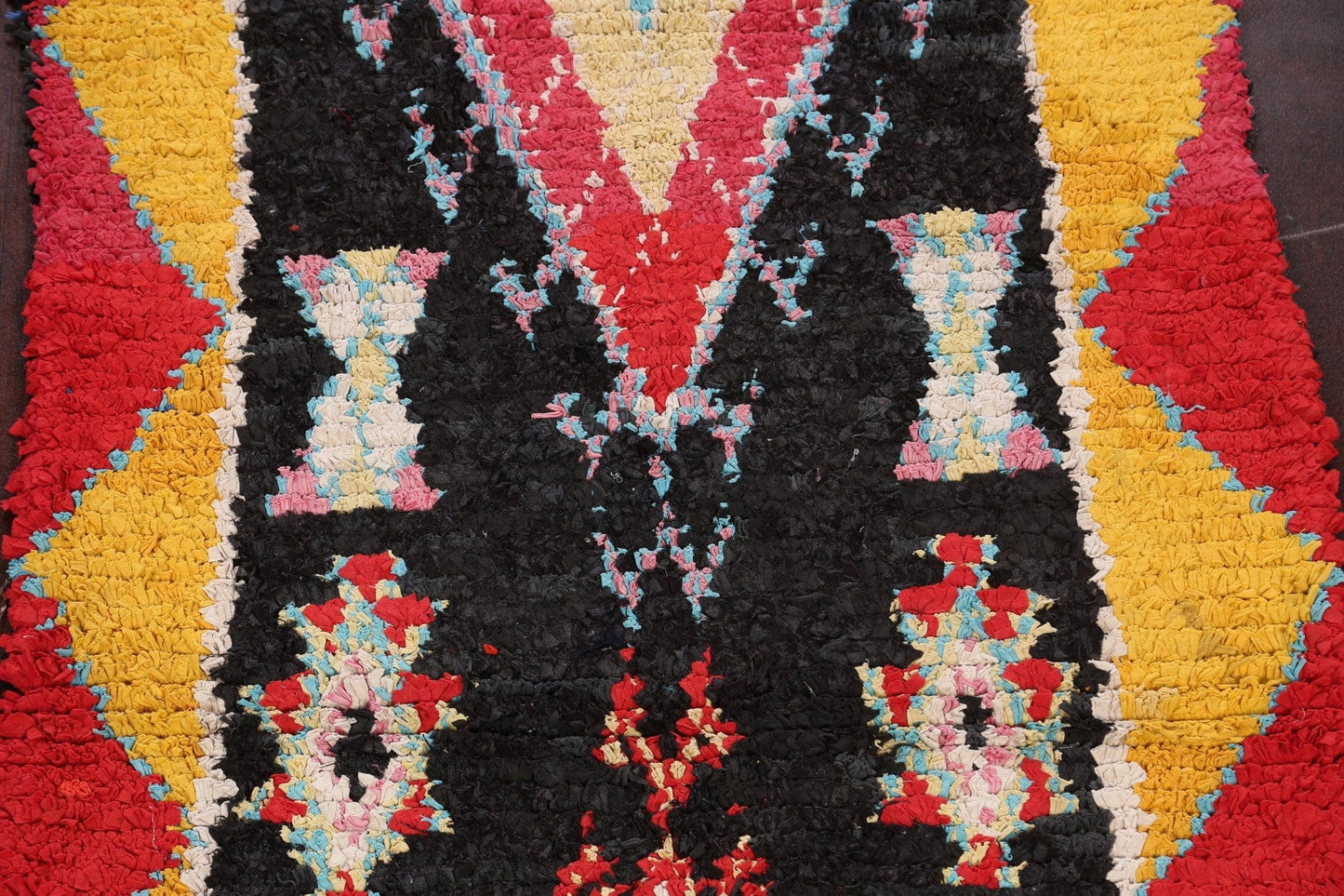 Geometric Moroccan Oriental Runner Rug 4x9