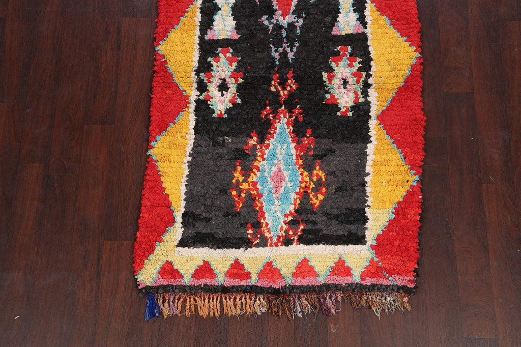 Geometric Moroccan Oriental Runner Rug 4x9