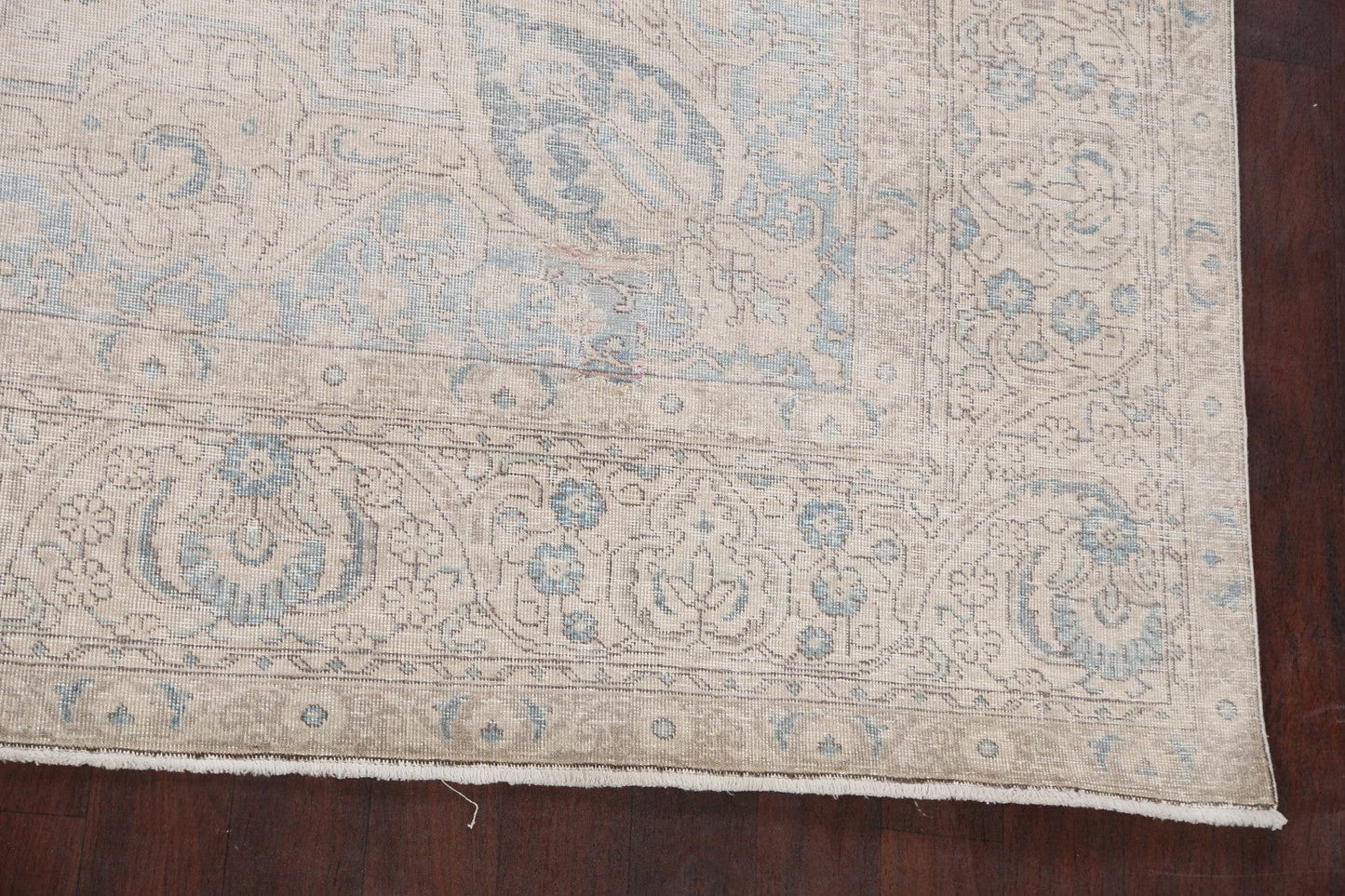 Muted Vintage Distressed Oriental Area Rug 10x13