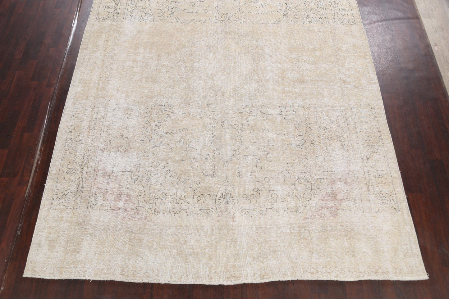 Antique Vintage Distressed Oriental Area Rug 10x13