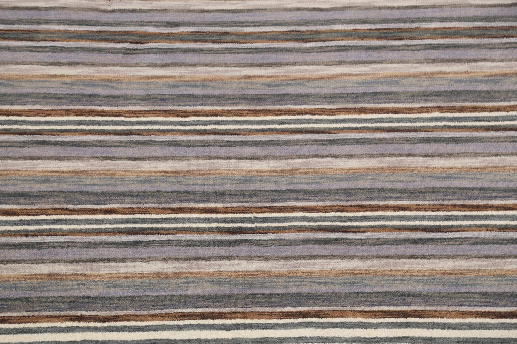 Striped Modern Gabbeh Oriental Area Rug 5x8