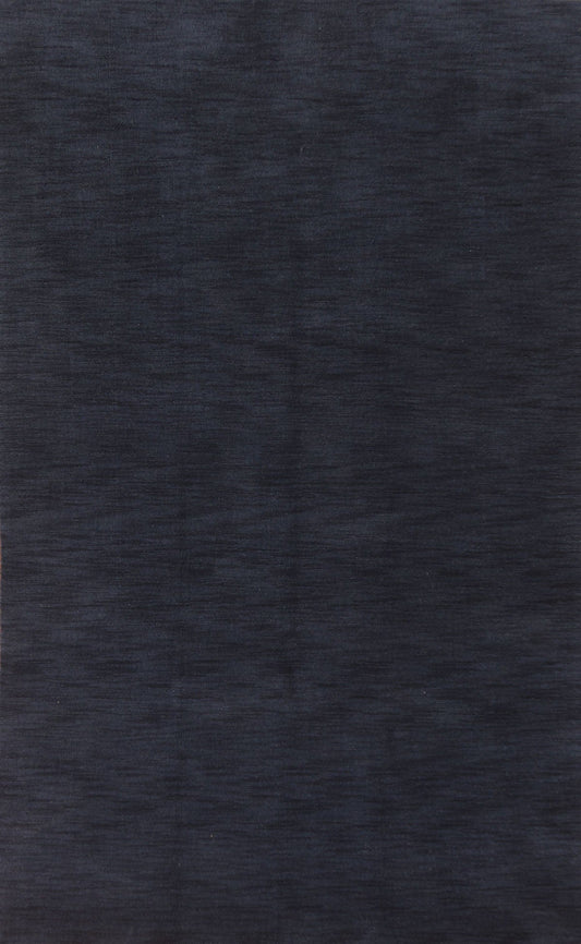 Navy Blue Gabbeh Modern Area Rug 6x8