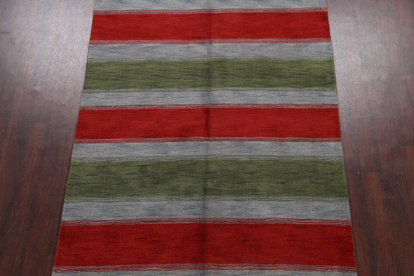 Striped Gabbeh Oriental Area Rug 5x8