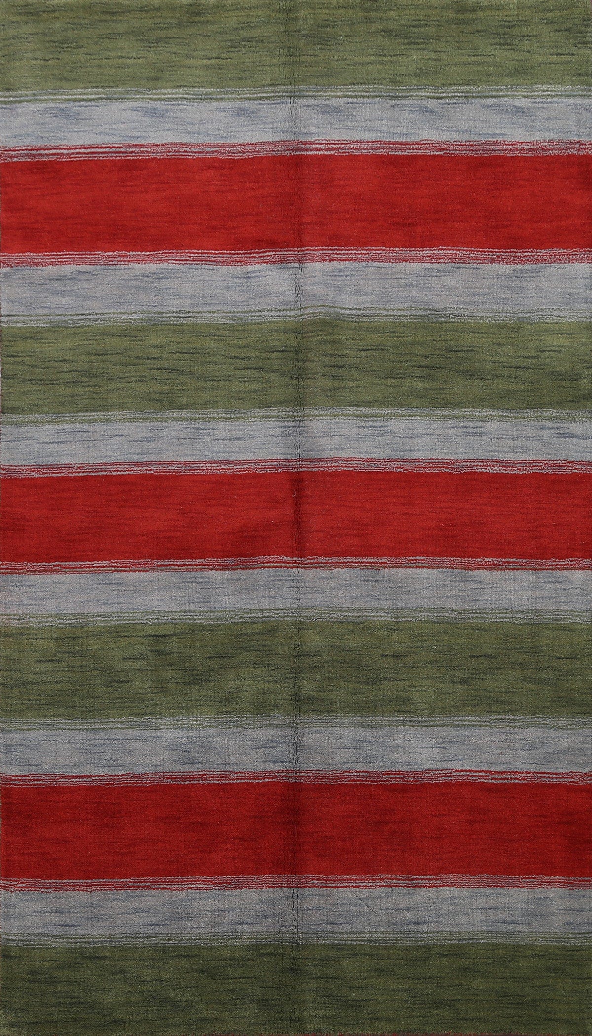 Striped Gabbeh Oriental Area Rug 5x8