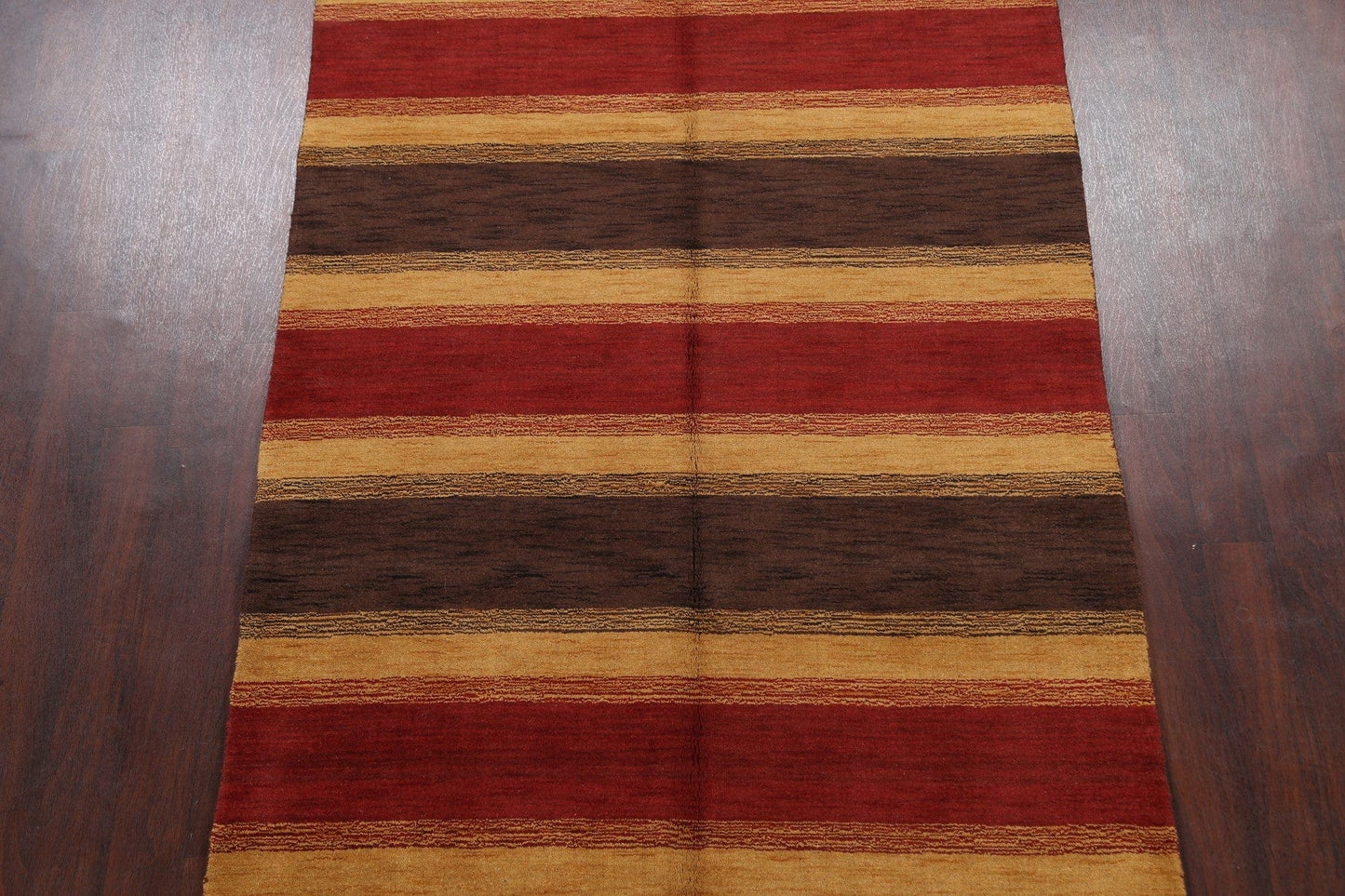 Striped Gabbeh Oriental Area Rug 5x8