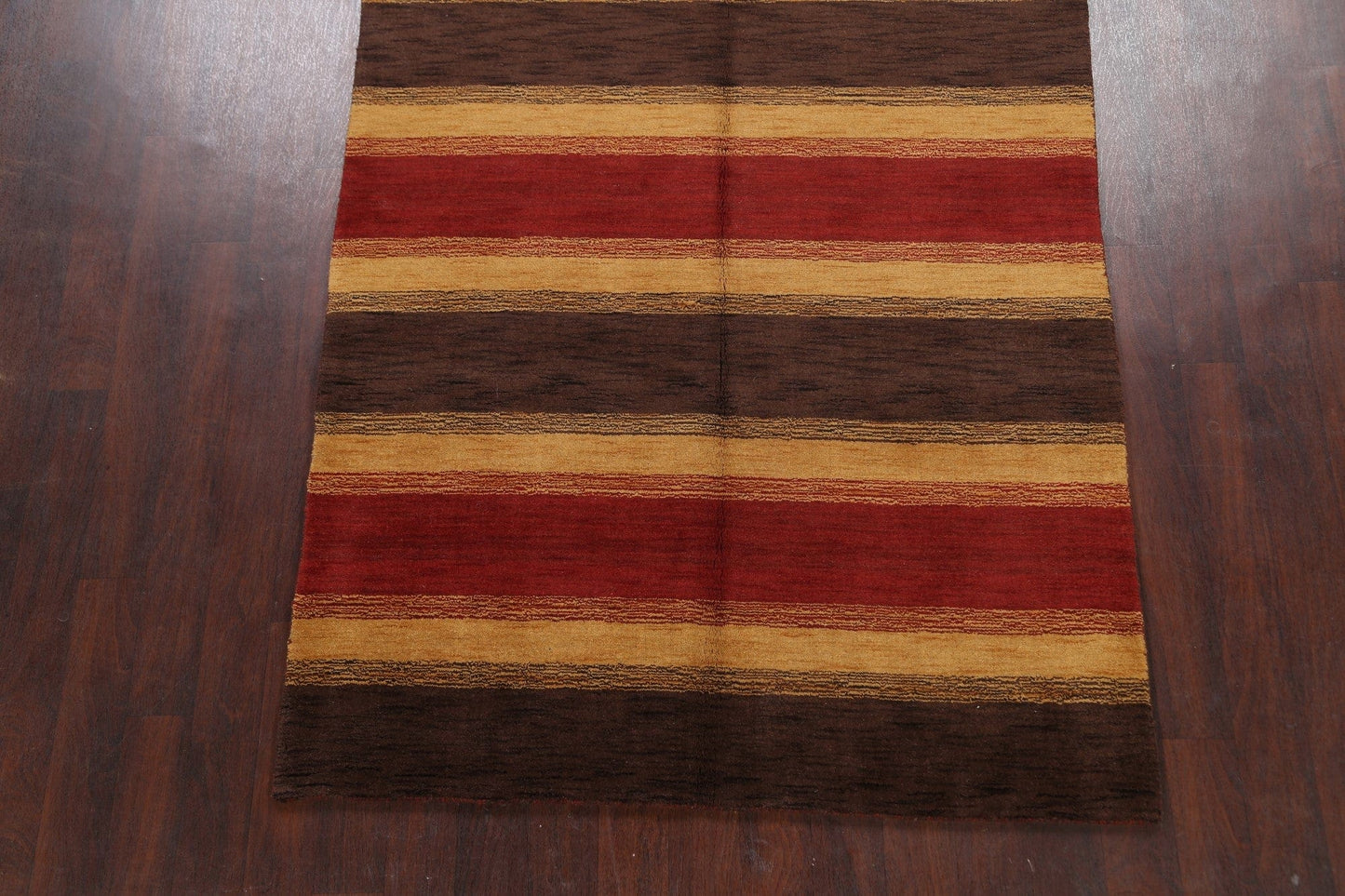 Striped Gabbeh Oriental Area Rug 5x8