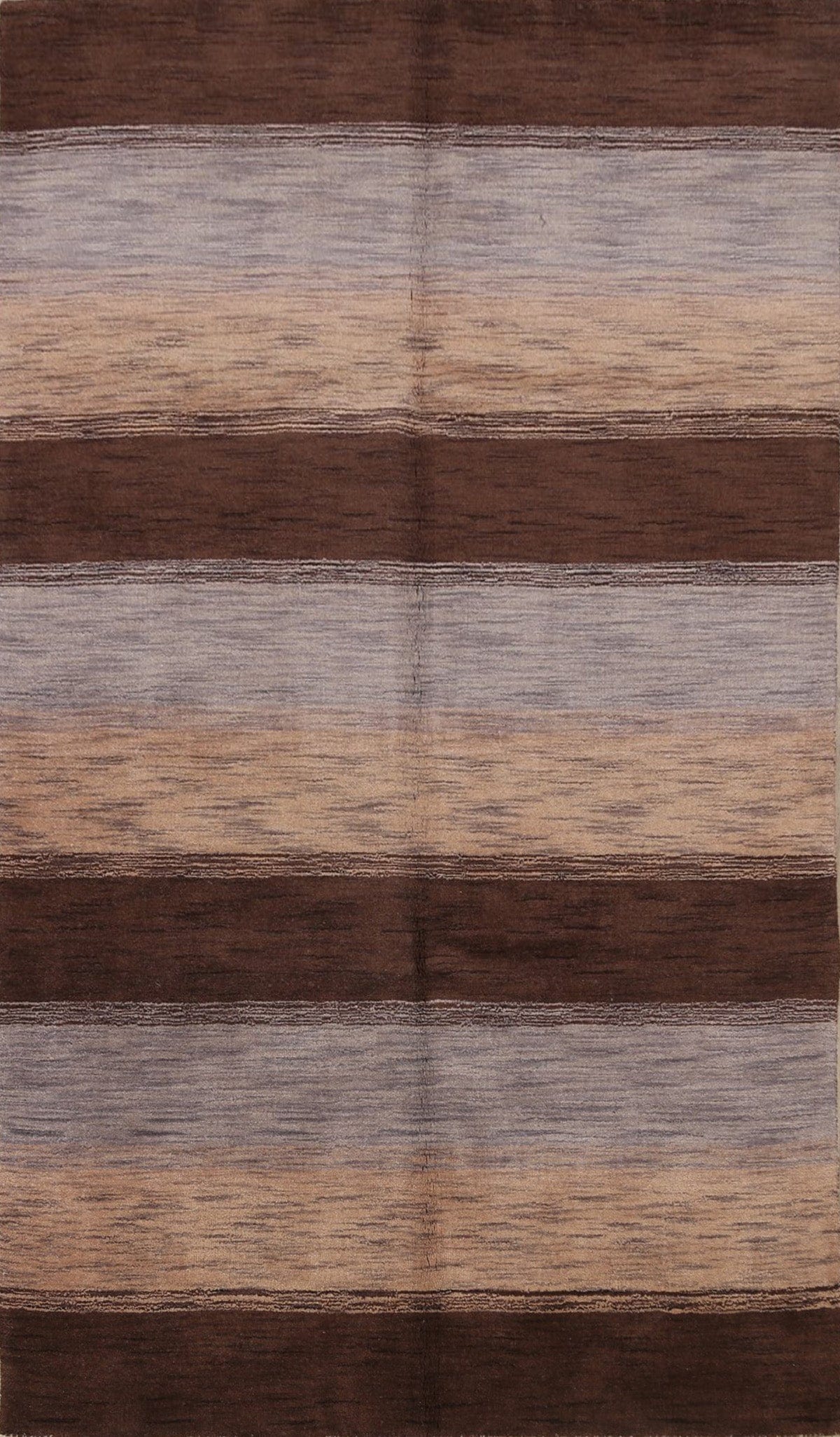 Striped Gabbeh Oriental Area Rug 5x8