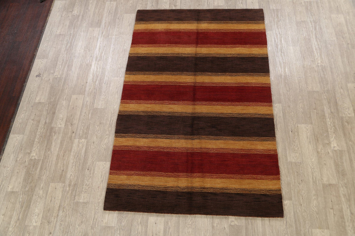 Striped Gabbeh Oriental Area Rug 5x8