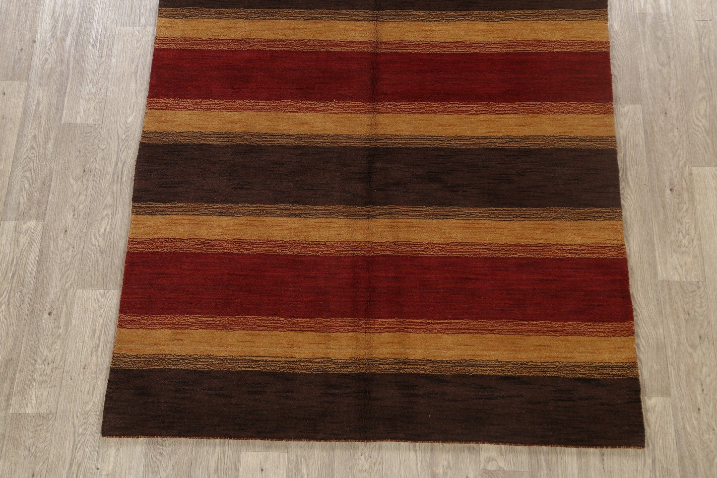 Striped Gabbeh Oriental Area Rug 5x8