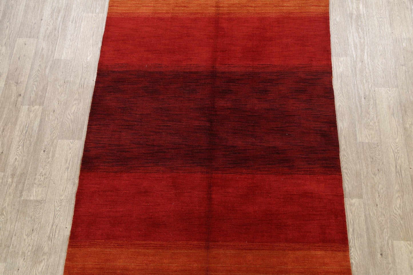 Modern Gabbeh Oriental Area Rug 5x8