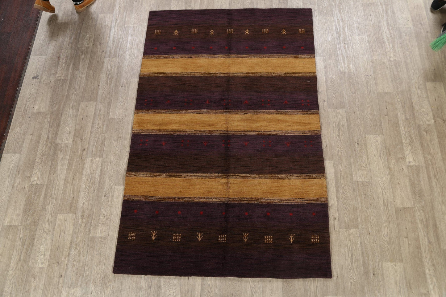 Tribal Gabbeh Oriental Area Rug 5x8