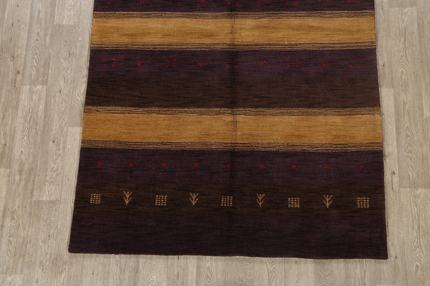 Tribal Gabbeh Oriental Area Rug 5x8