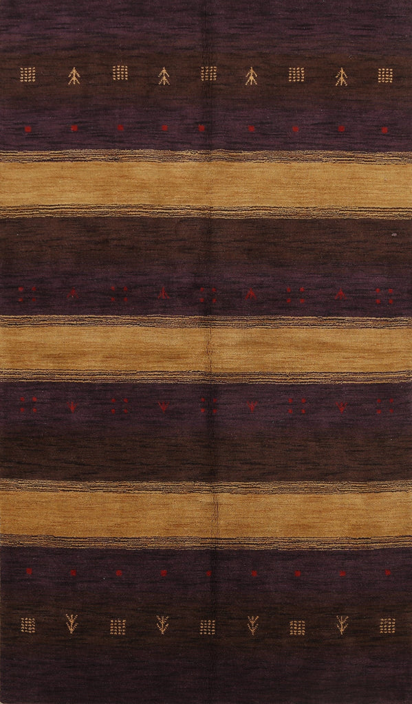 Tribal Gabbeh Oriental Area Rug 5x8