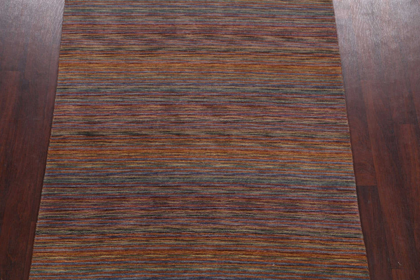 Striped Modern Gabbeh Oriental Area Rug 5x8