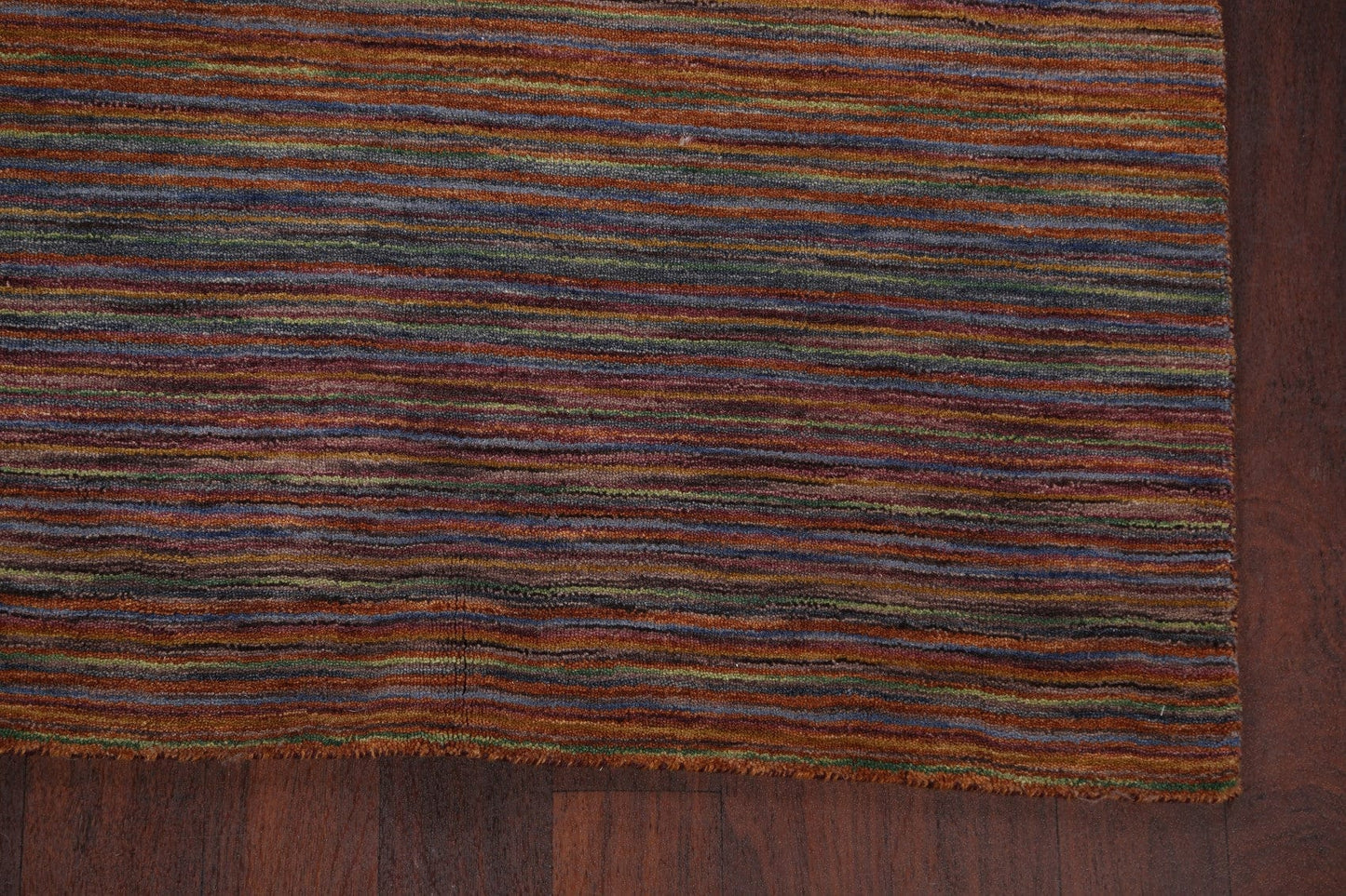 Striped Modern Gabbeh Oriental Area Rug 5x8