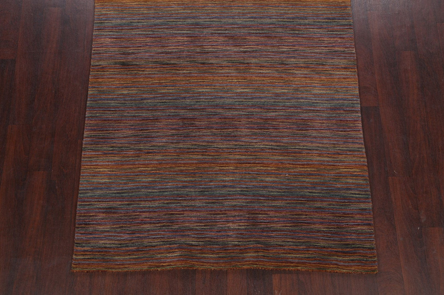 Striped Modern Gabbeh Oriental Area Rug 5x8