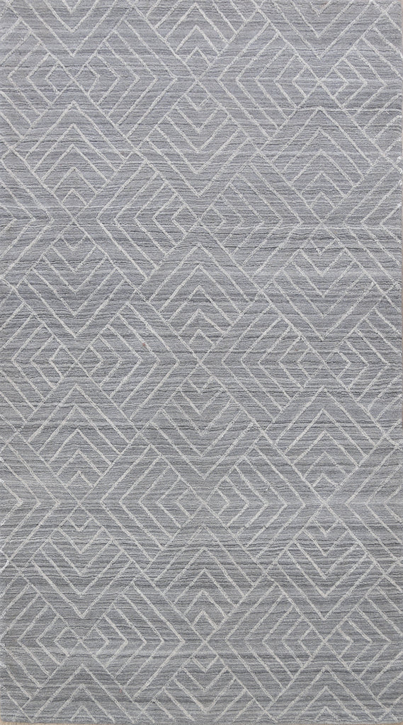 Geometric Modern Oriental Area Rug 5x8