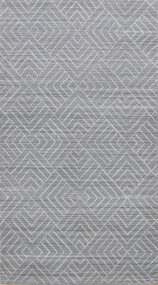 Geometric Modern Oriental Area Rug 5x8