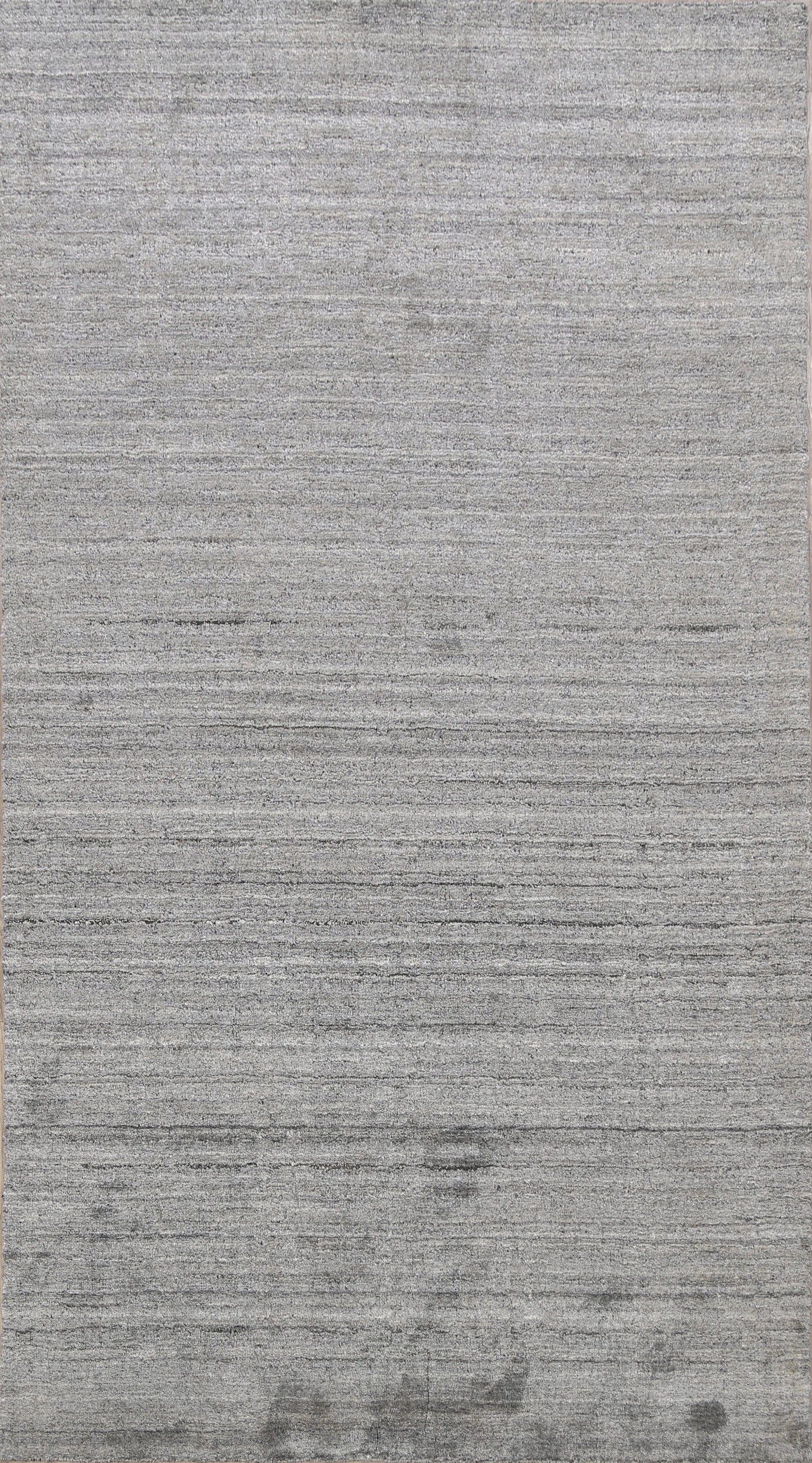 Solid Modern Moroccan Wool Area Rug 5x8