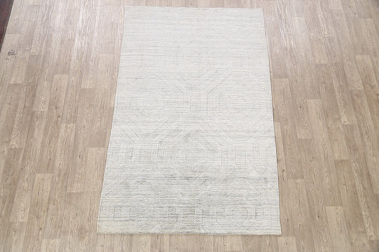 Geometric Modern Oriental Area Rug 5x8