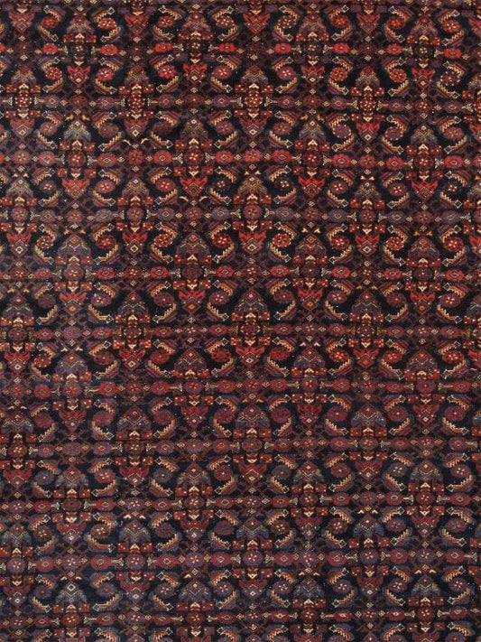 Antique Bibikabad Collection Navy Wool Area Rug-13' 1" X 18' 5"