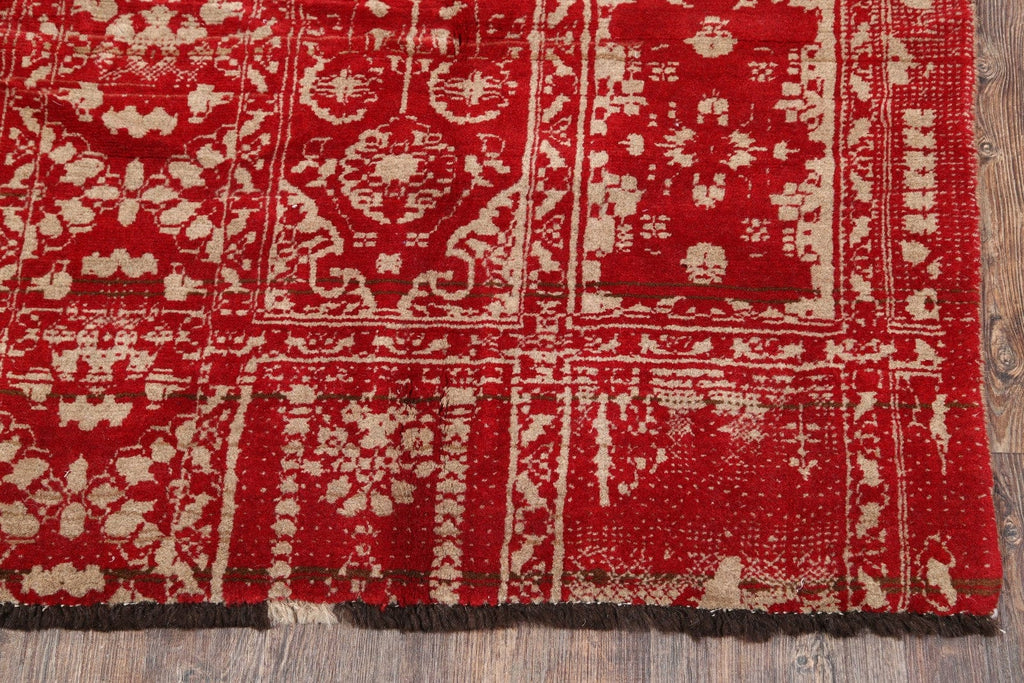 Geometric Shiraz Persian Hand-Knotted 5x7 Wool Area Rug