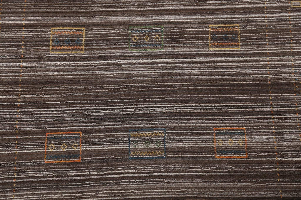 Modern Gabbeh Oriental Area Rug 5x8