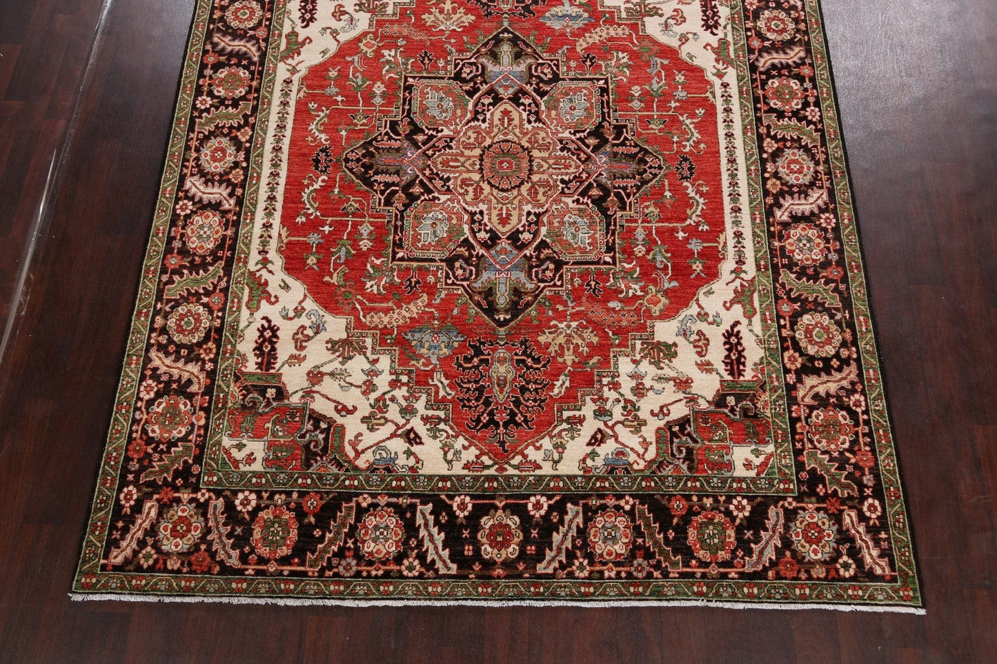 Geometric Heriz Serapi Vegetable Dye Oriental Area Rug 8x10